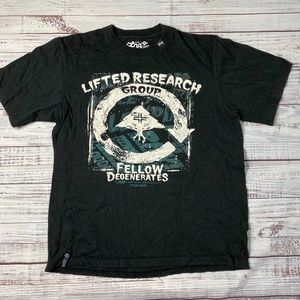 LRG Fellow Degenerates Vintage Black Graphic Tee